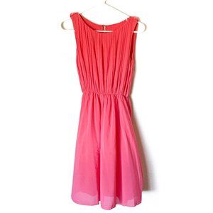 Alice + Olivia Meryl Pleated Sleeveless Dress